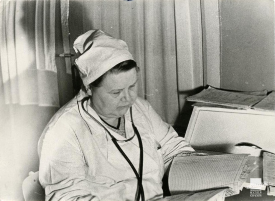 Лилли Халонен, зав. отделением городской детской больницы Петрозаводска, 1966 год, /КГМ-55067/