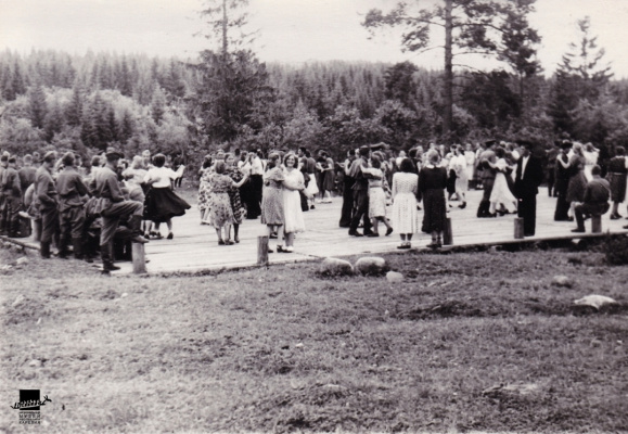 Фото. Массовое гулянье в Песках. 1960-е годы