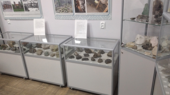 Геологическая коллекция в Региональном музее Северного Приладожья