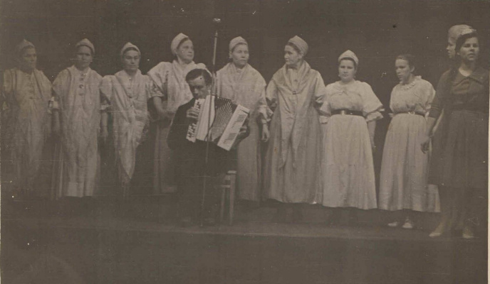 Фото на выставке «Поморский хор в Кеми», 1962 г.