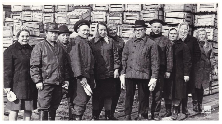 Борис Одлис на коммунистическом субботнике, 1972 год /КГМ-77196/