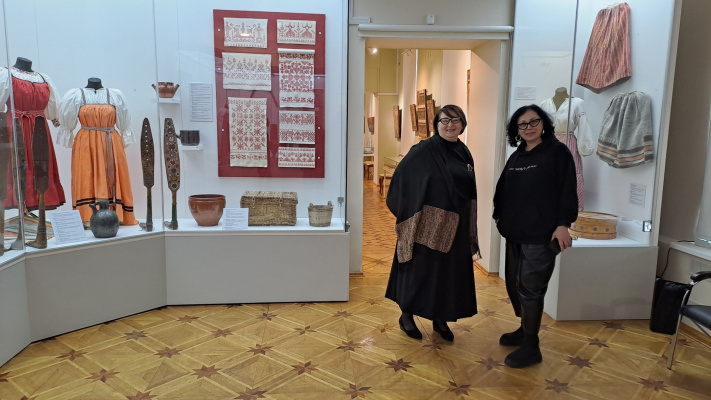 на встрече с директором Изобразительных искусств Республики Карелия Варварой Лебедевой